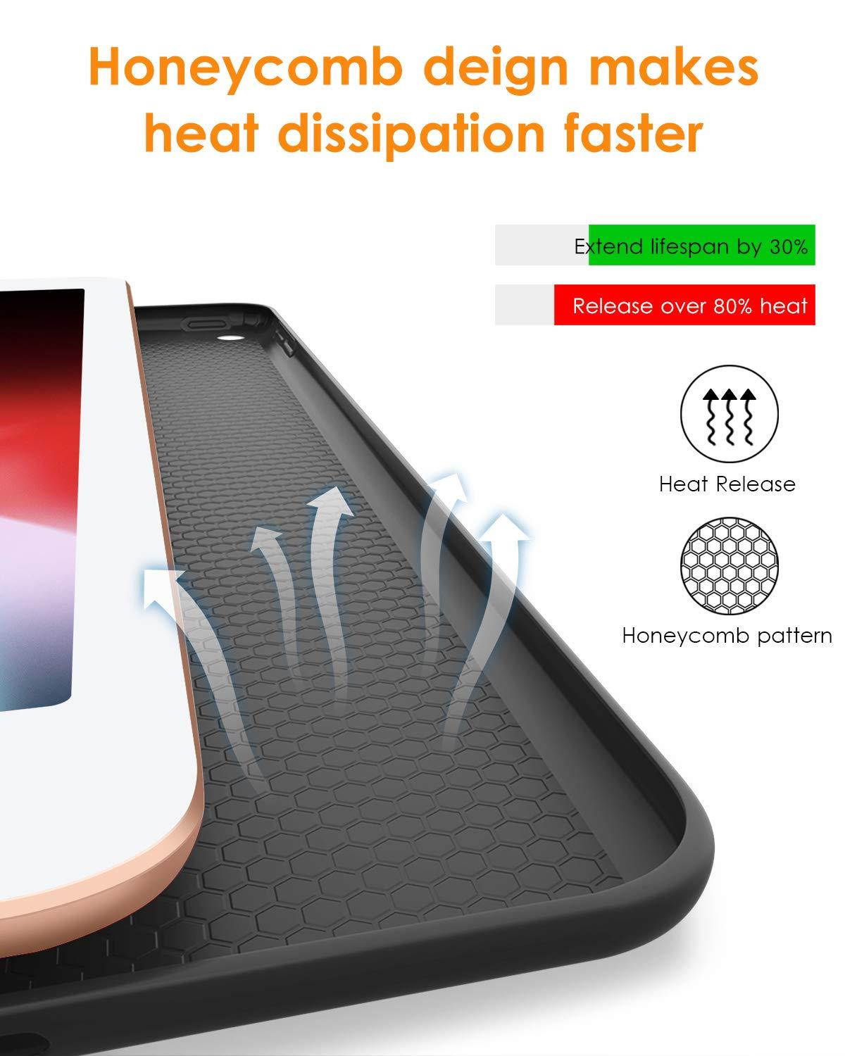 DTTO iPad Air 3rd Generation 10.5'' 2019 Case, [Gentle Series] Smart Cover Trifold Stand Soft Back Cover for iPad Air 3 10.5 Inch 2019/iPad Pro 10.5 2017 [Auto Sleep/Wake], Black