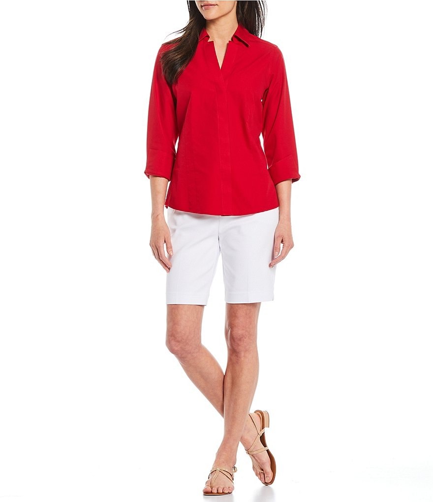 Westbound Petite Size the PARK AVE fit Indigo Skimmer Shorts