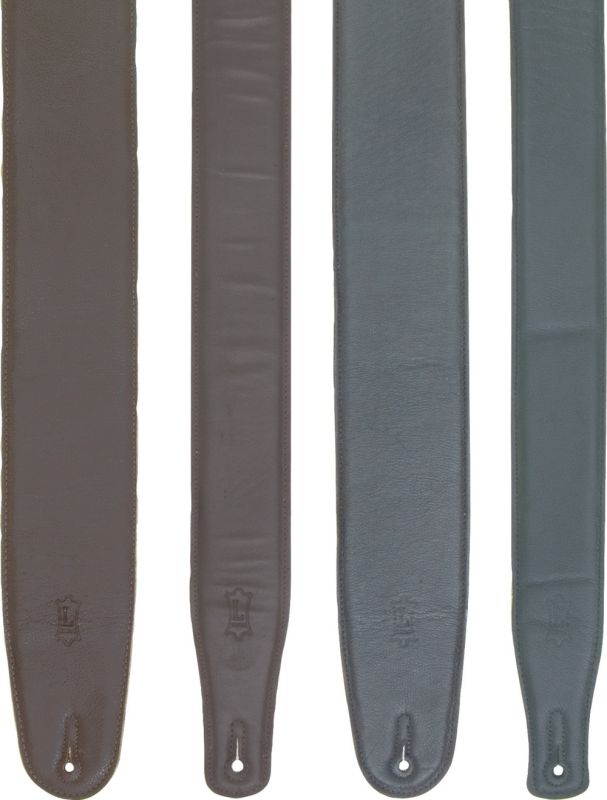 Levy's M4GF-BLK 3.5" Foam Padded Garment Leather Guitar/Bass Strap - Black