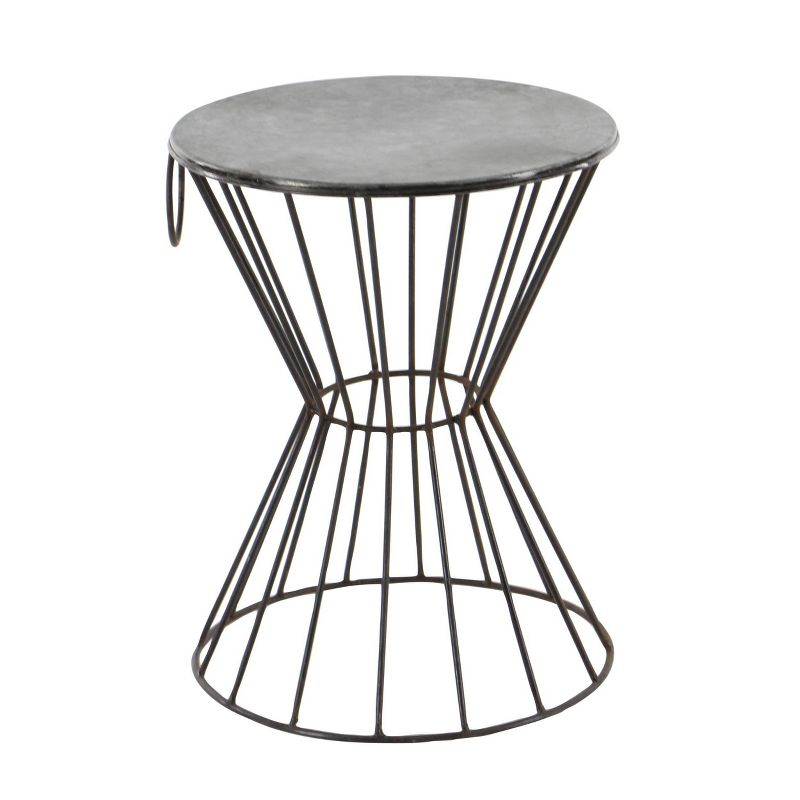 Wood Fiber Clay Patio Accent Table - Olivia & May