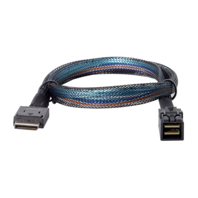 Jimier OCuLink PCIe PCI-Express SFF-8611 4i to SFF-8643 SSD Data Active Cable 50cm SF-020-0.5M