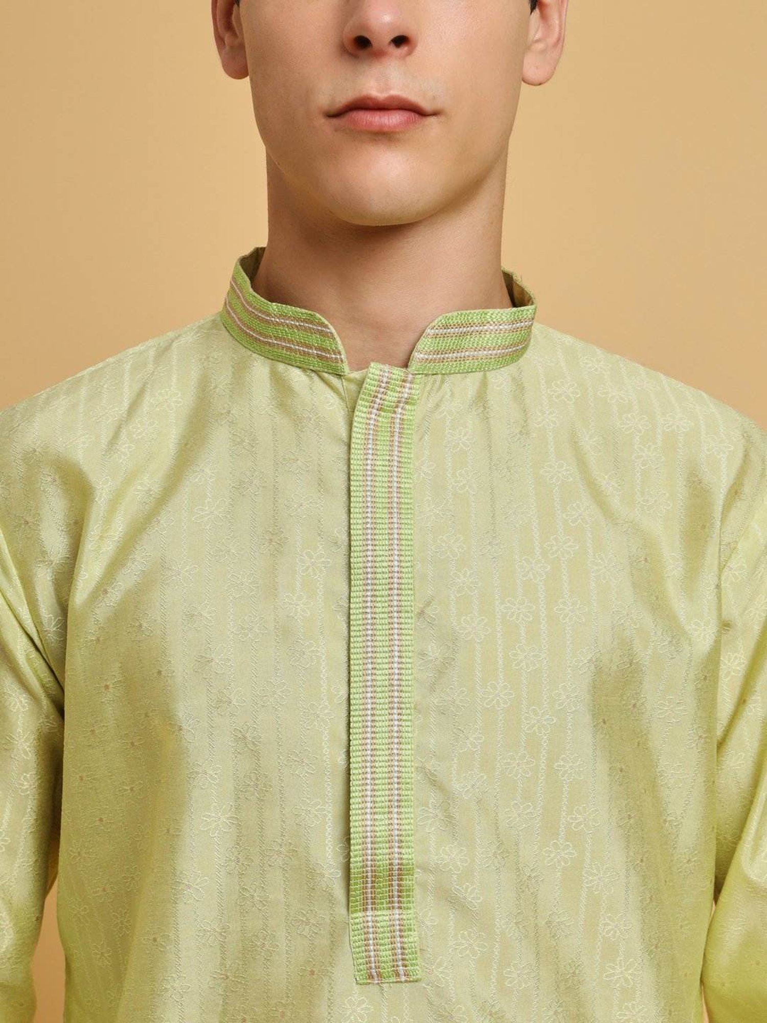 SWAGG INDIA Green Regular Fit Kurta