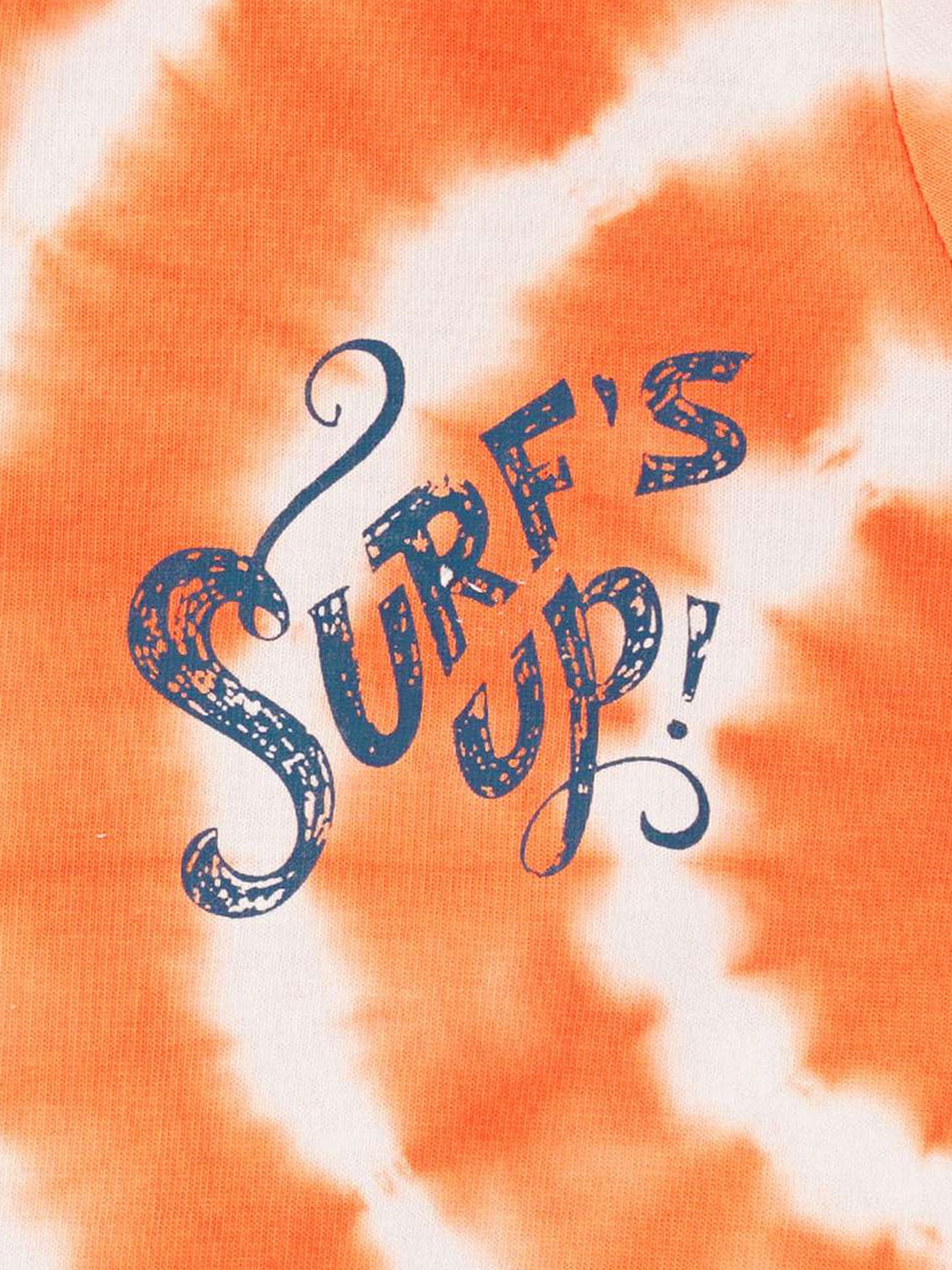 Ed-a-Mamma Kids Orange Cotton Printed T-Shirt