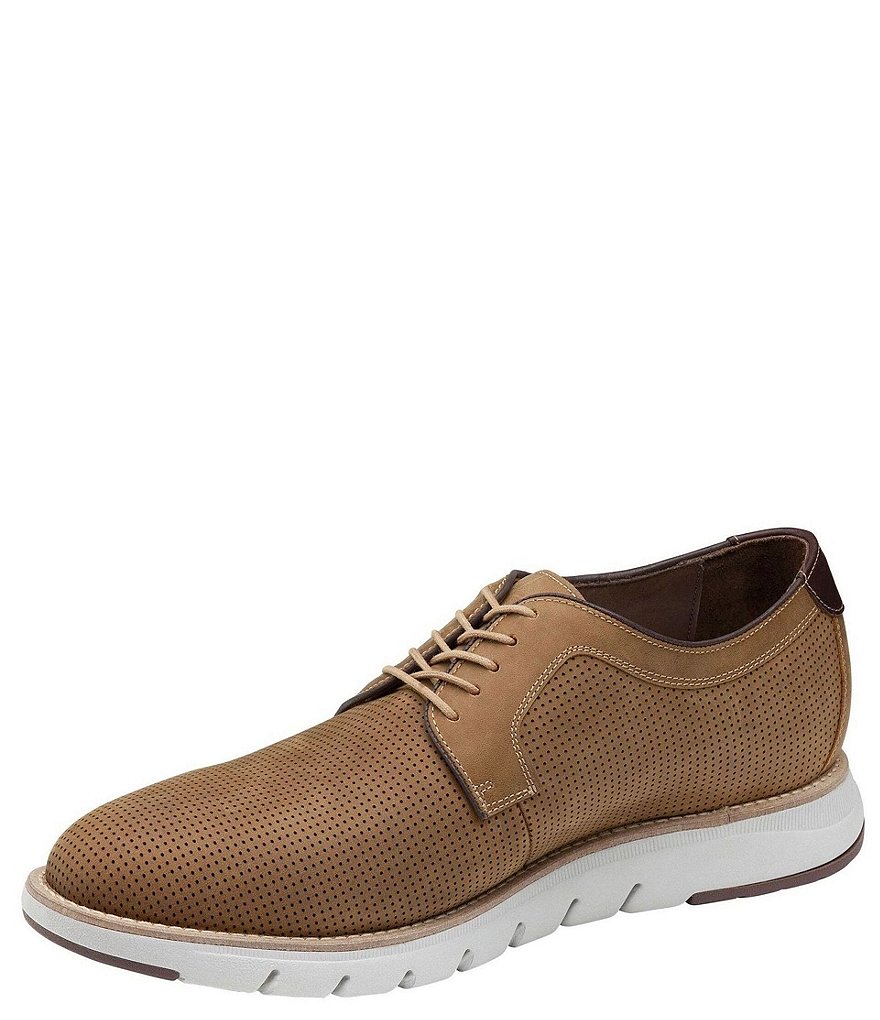 Johnston & Murphy Collection Men's Vaughn Perforated Plain Toe Shoes