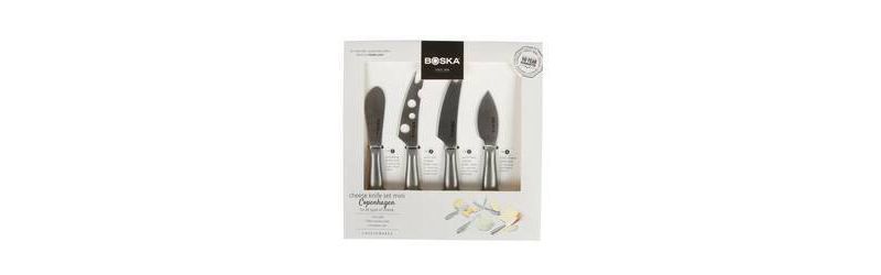 Boska 4pc Set of Stainless Steel Mini Cheese Knives