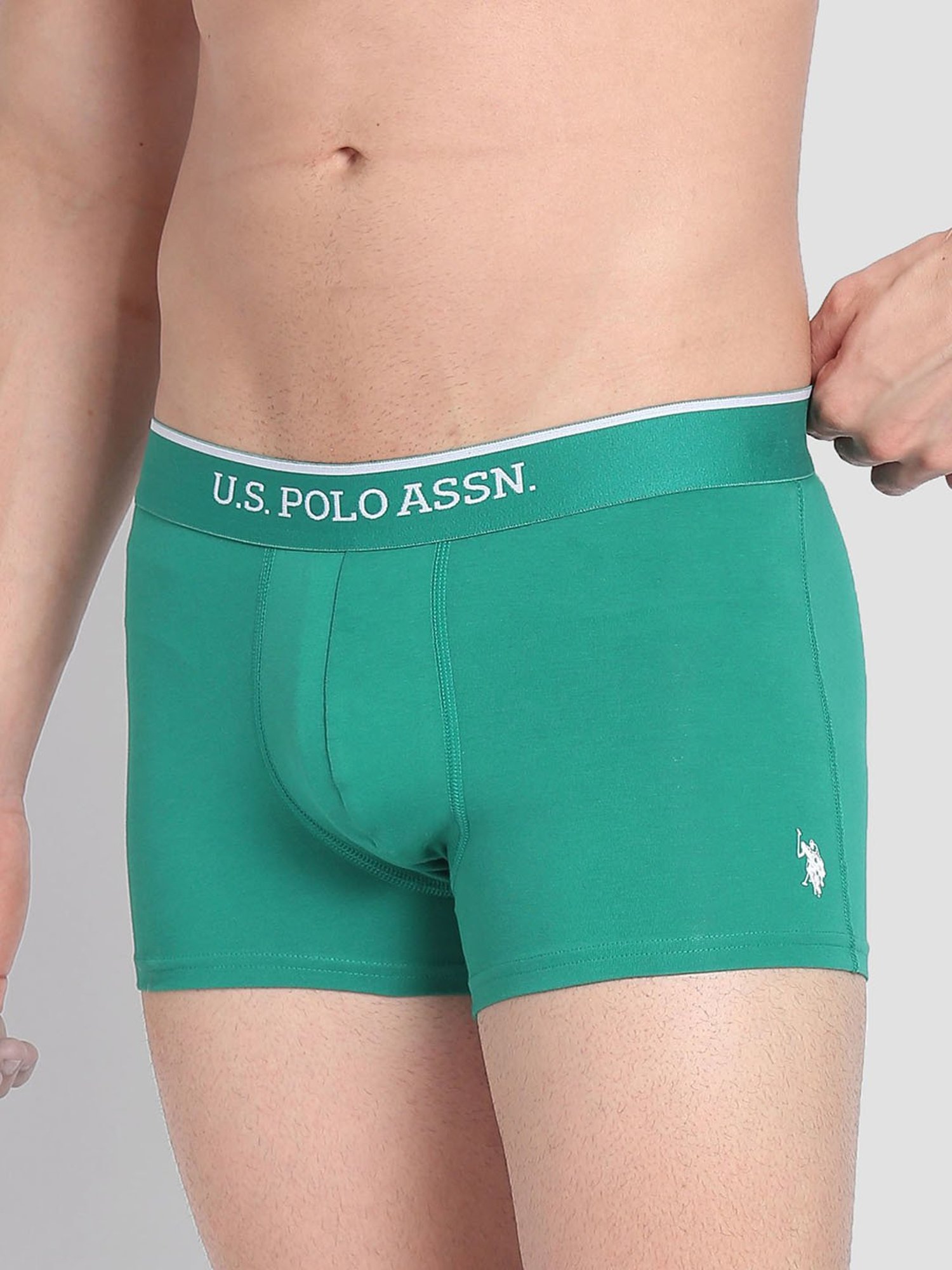 U.S. Polo Assn. Multicolor Cotton Regular Fit Trunks - Pack Of 3