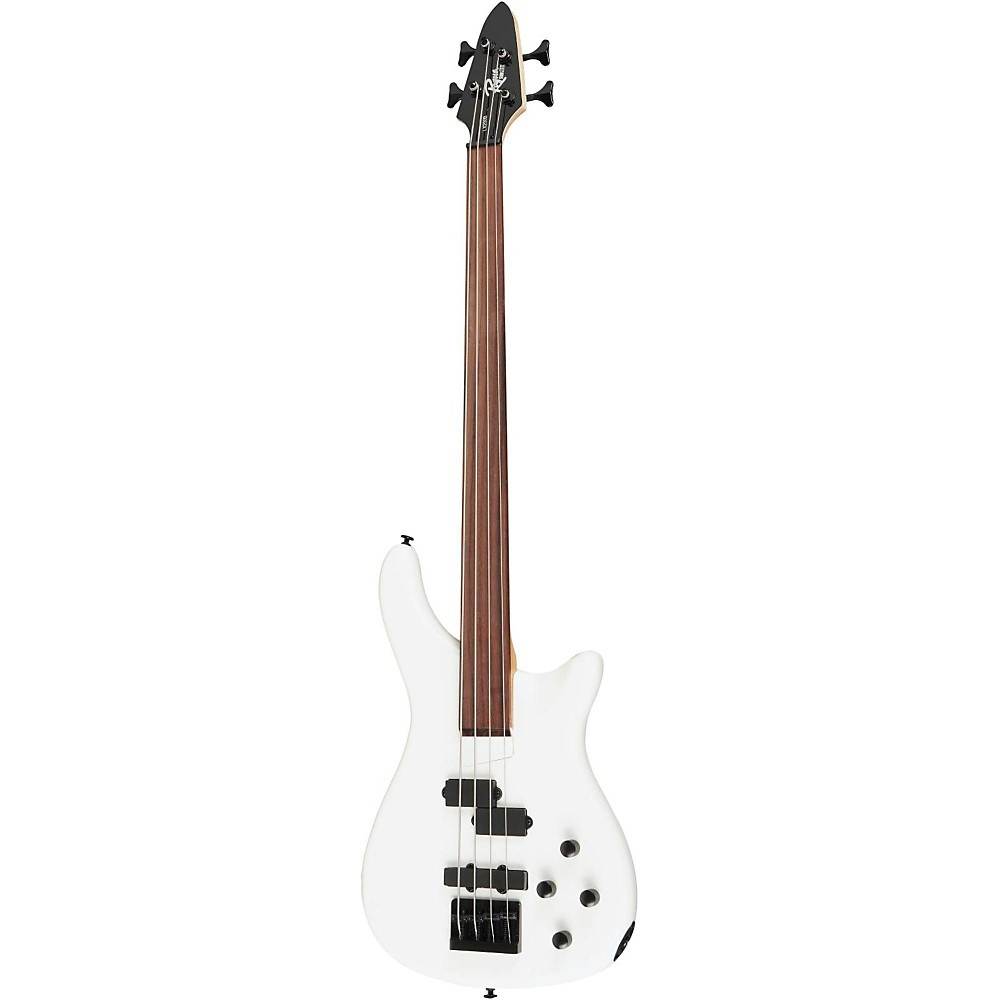 rogue lx200bf fretless series iii electric bass guitar pearl white
