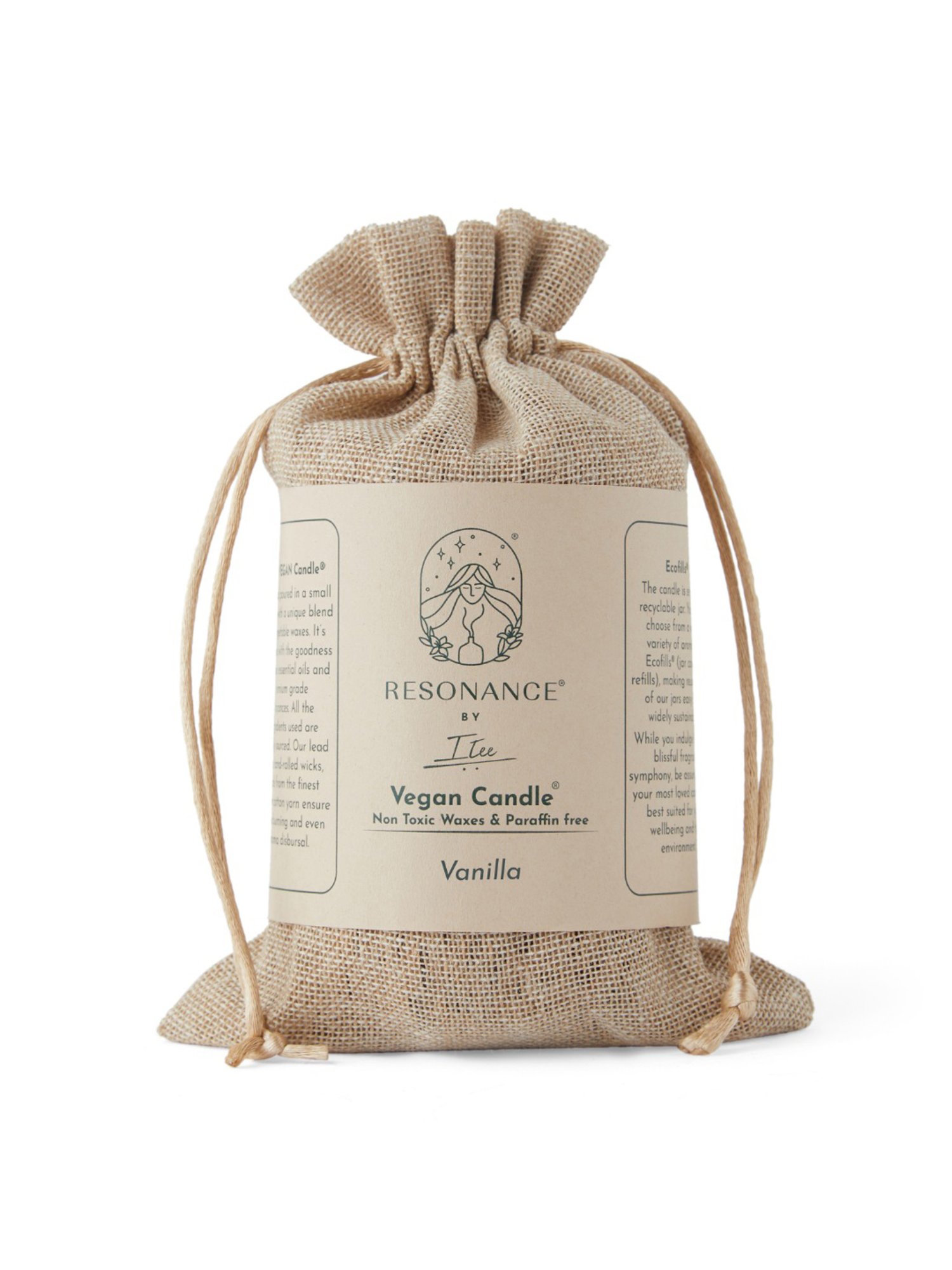 Resonance White Soy Wax Vanilla Aromatherapy Candle