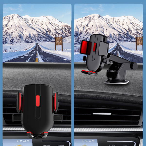 Car Wireless Charger Car Phone Holder Infrared Sensor Automatic Clamping Qi Wireless Charger Phone Holder Random Color