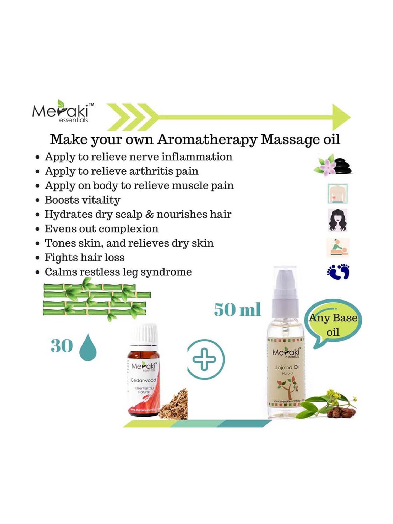 Meraki Essentials Cedarwood Essential Oil - 10 ml