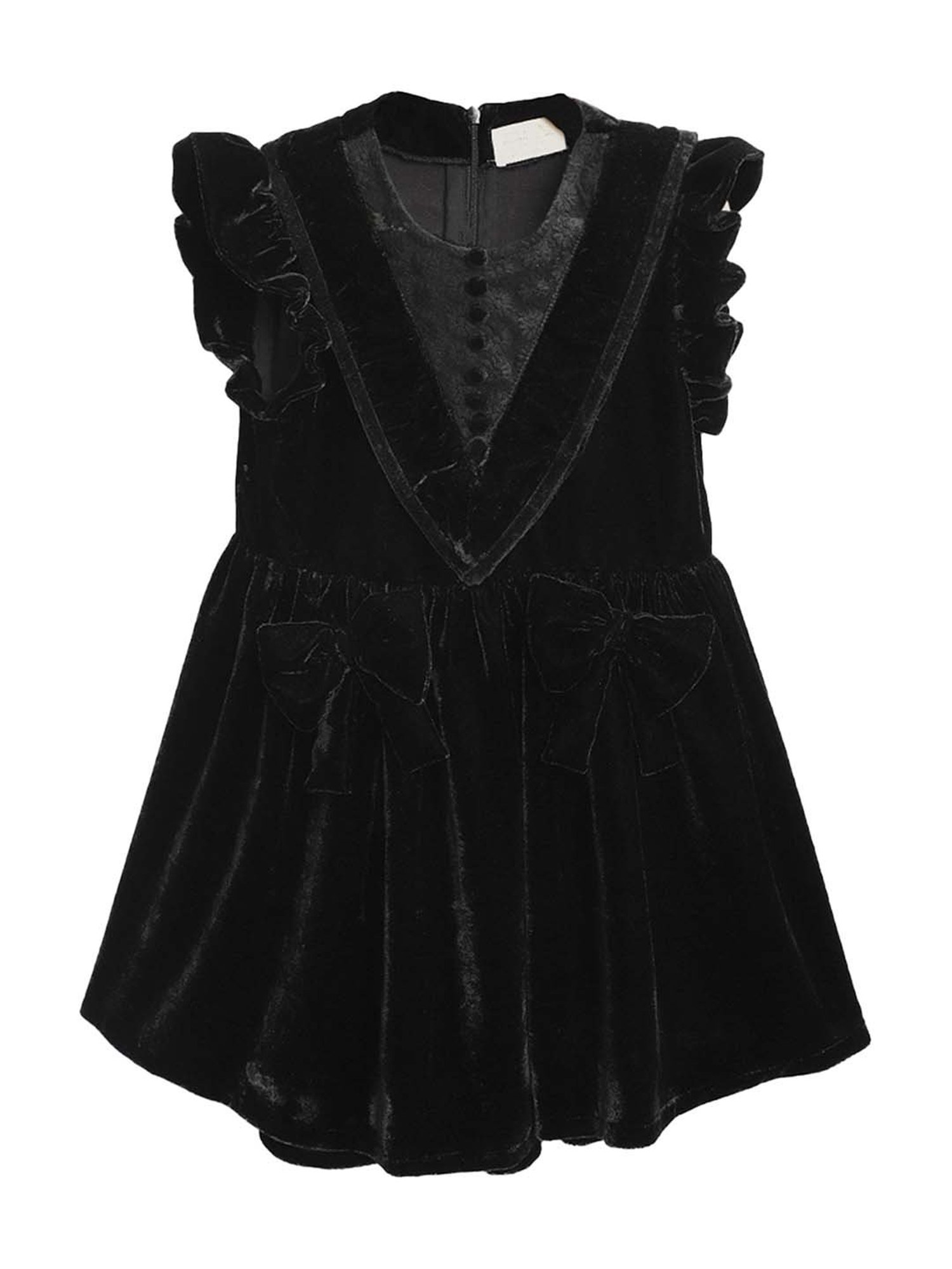 Cherry Crumble By Nitt Hyman Kids Black Regular Fit Dress