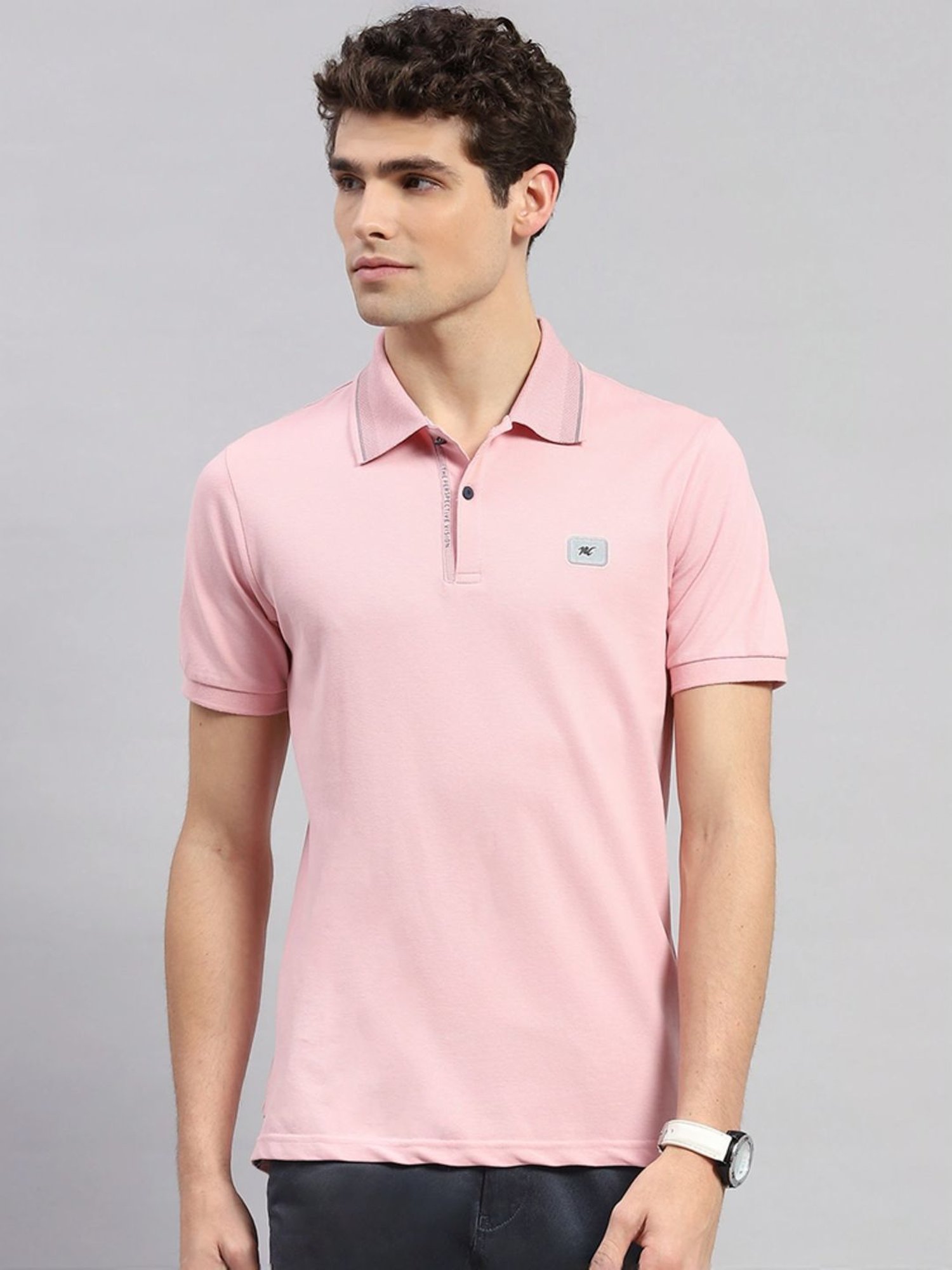 Monte Carlo Pink Regular Fit Polo T-Shirt