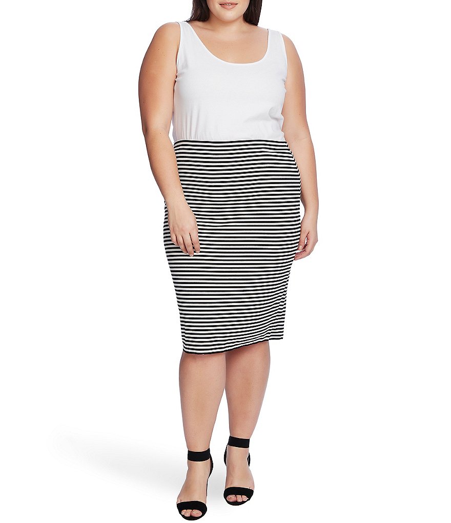 Lauren Ralph Lauren Plus Size Southwestern Print Cotton Blend Midi Skirt