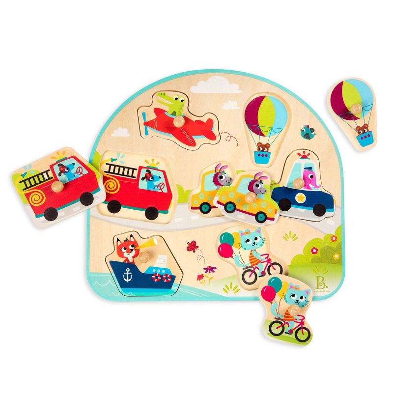 B. Vehicles on the Go Wooden Puzzle 8pc