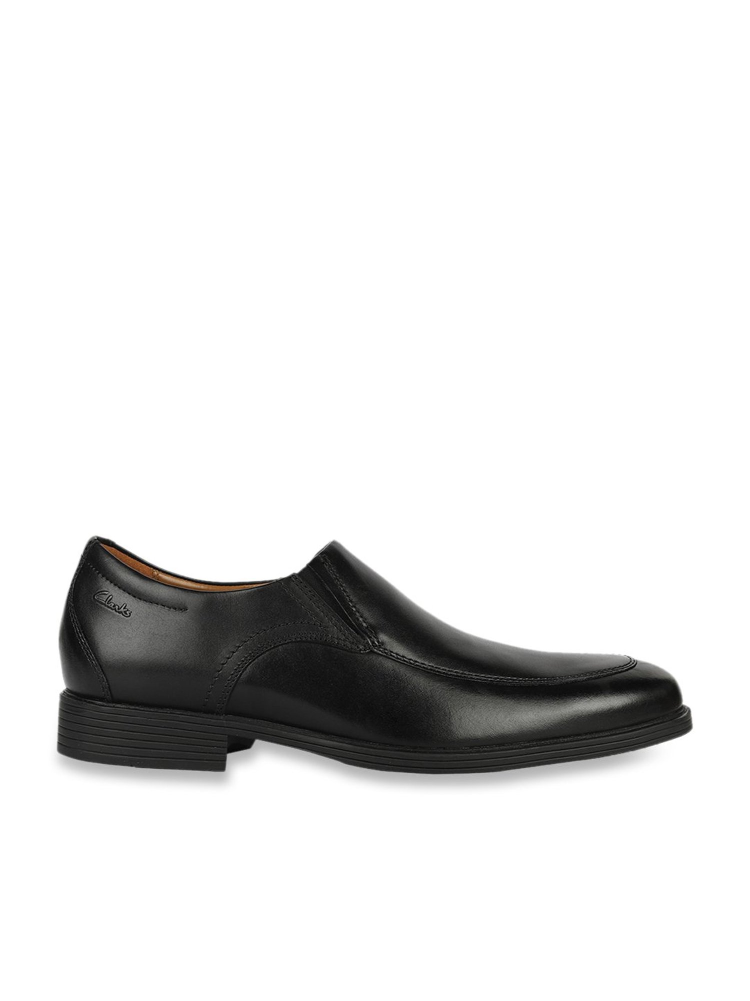 Clark Men's Whiddon Step Black Casual Slip-Ons