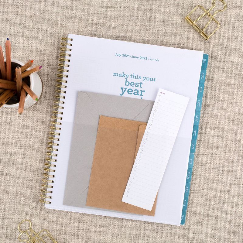 2021-22 Academic Planner 11"x8.5" Plastic Weekly/Monthly Athens Tile - Cambridge