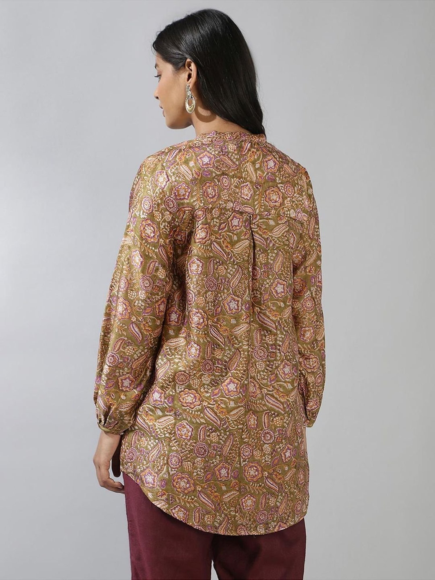 Fabindia Green Printed Tunic