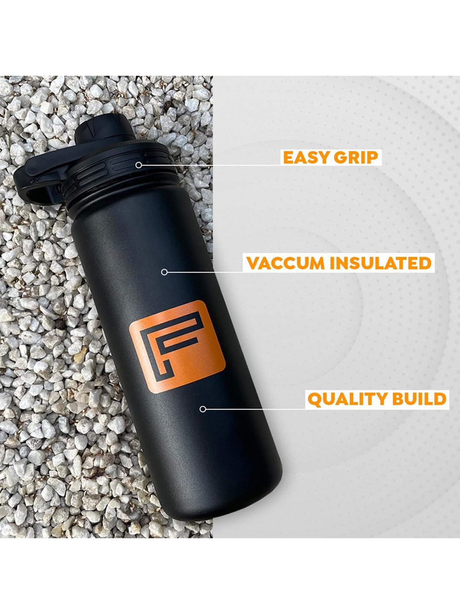 Protoner Gym Gloves with Padded Palm and Wrist Support (Black)