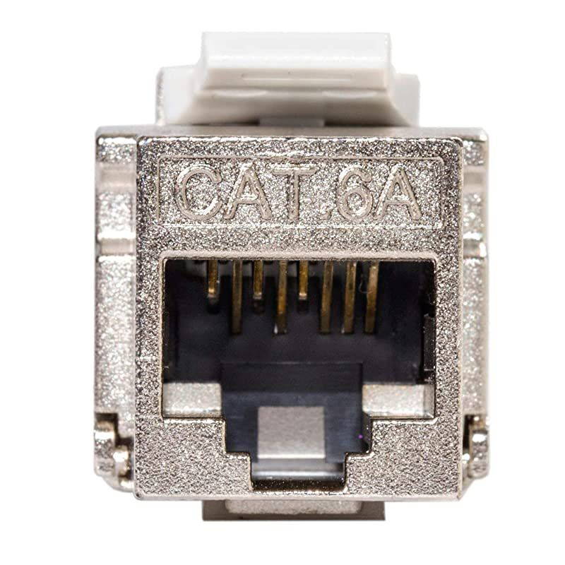 5Pack RJ45 Cat6A STP Shielded Keystone Jack