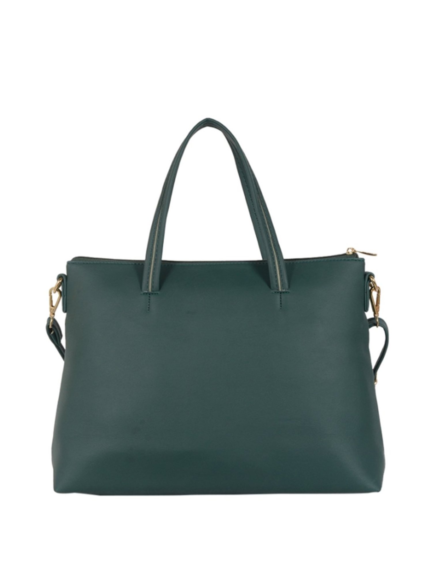 Baggit Green Textured Medium Handbag