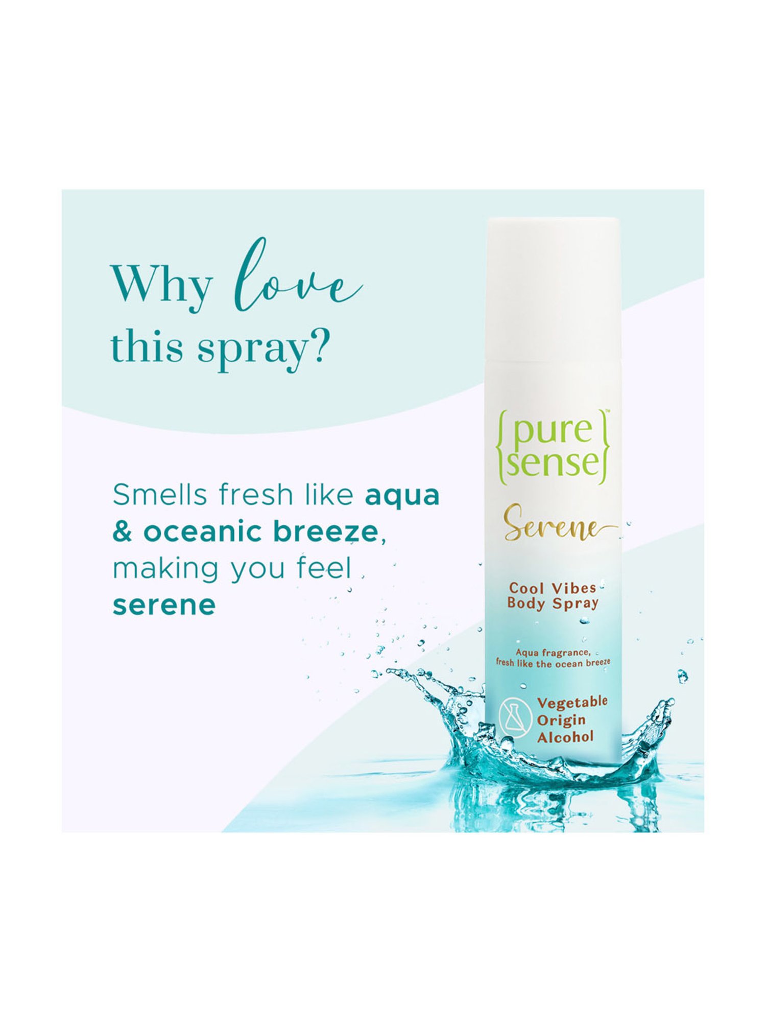 Pure Sense Serene Cool Vibes Body Spray - 150 ml