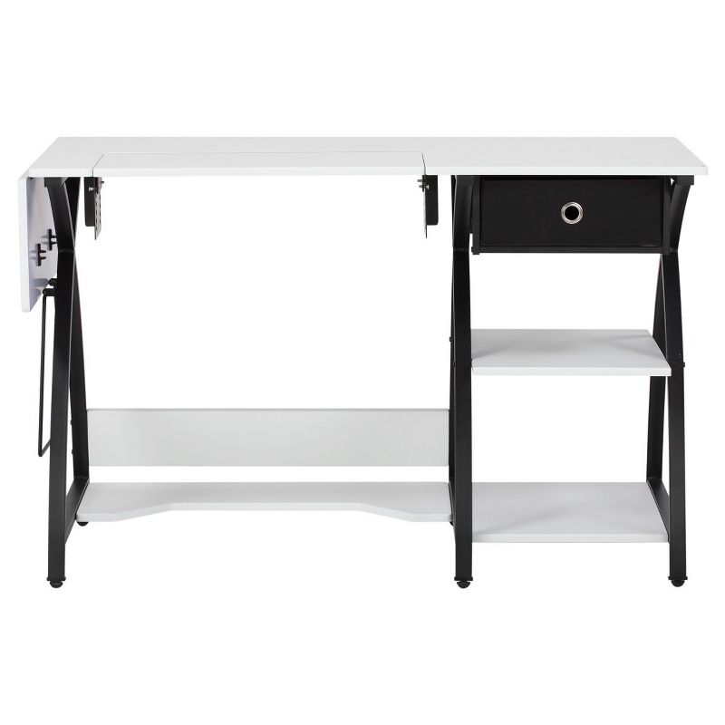 Sew Ready Comet Hobby And Sewing Desk Black/White - Studio Designs