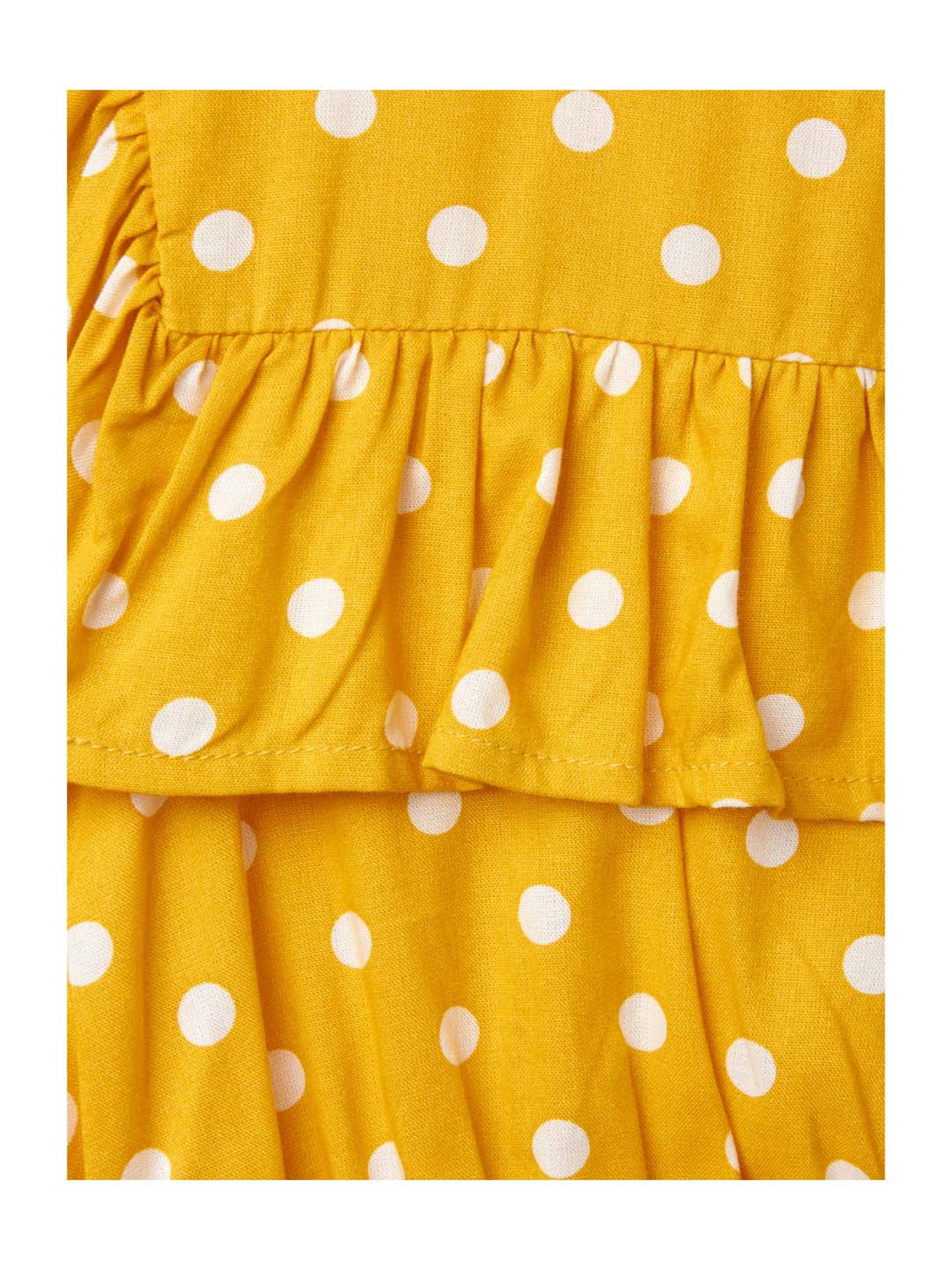 Cub McPaws Kids Yellow Printed Jumpsuit
