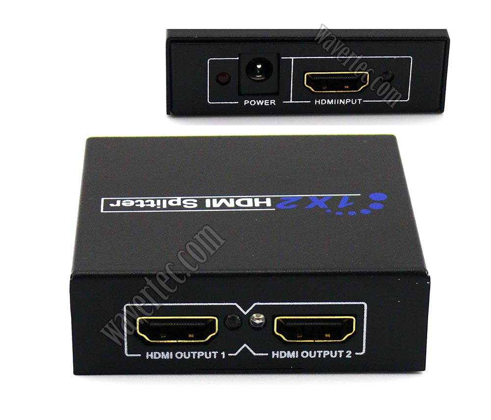 1 in 2 out HDMI 1.4 Splitter Box 1 to 2 Screen 1080P 3D HDCP Full HD Compatible with HDMI 1.3 Female to Female HDMI Hub Extender Connector 1x2 Switch Dual Screen OEM