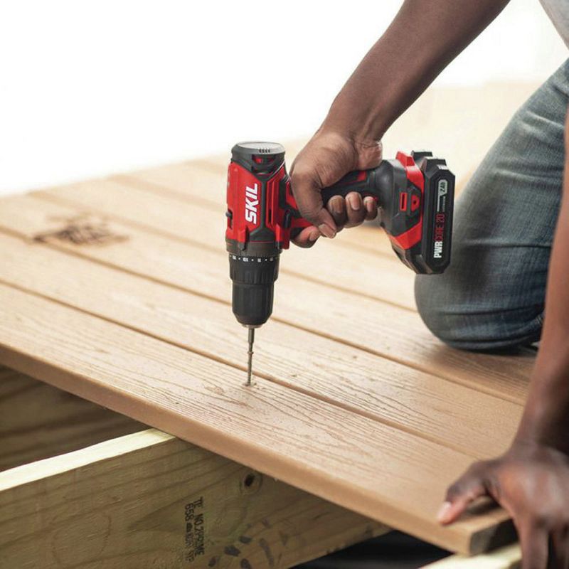 Skil DL527502 20V PWRCore 20 Lithium-Ion Brushless 1/2 in. Cordless Drill Driver Kit (2 Ah)