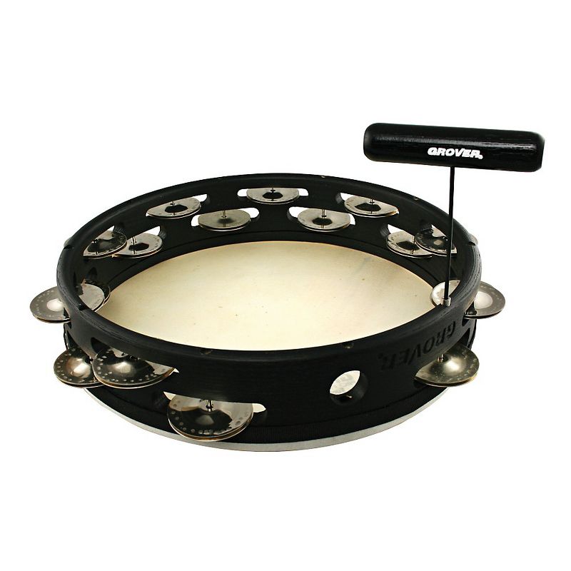 Grover Pro Projection-Plus Double-Row Tunable German Silver Tambourine 10 in.