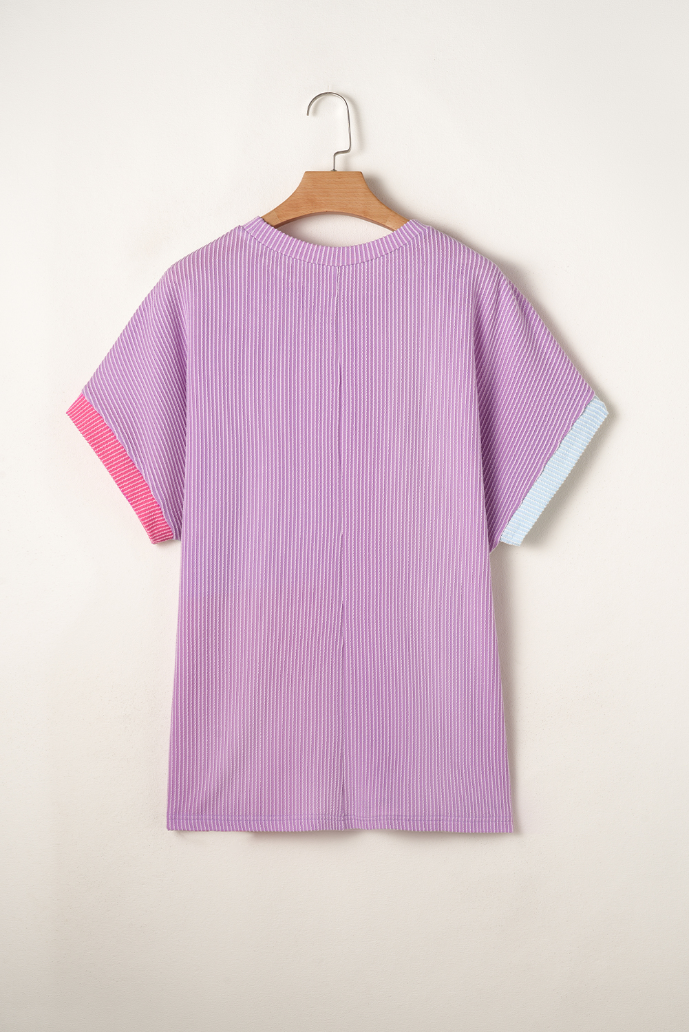 Rose Leopard Print V Neck Plus Size Tee