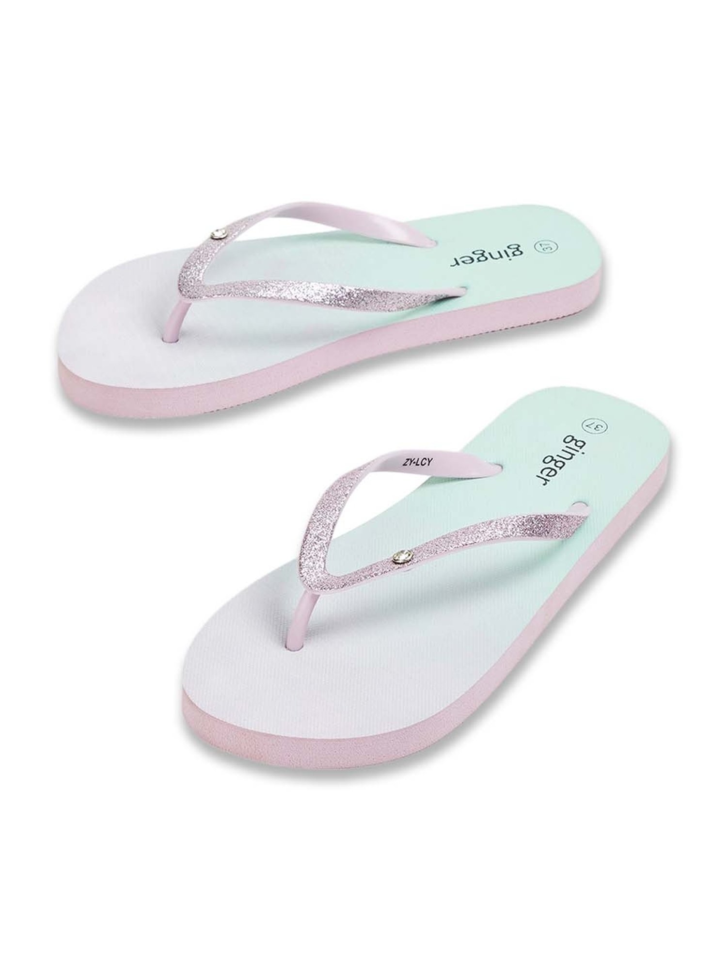 Ginger by Lifestyle Women's Lilac Flip Flops
