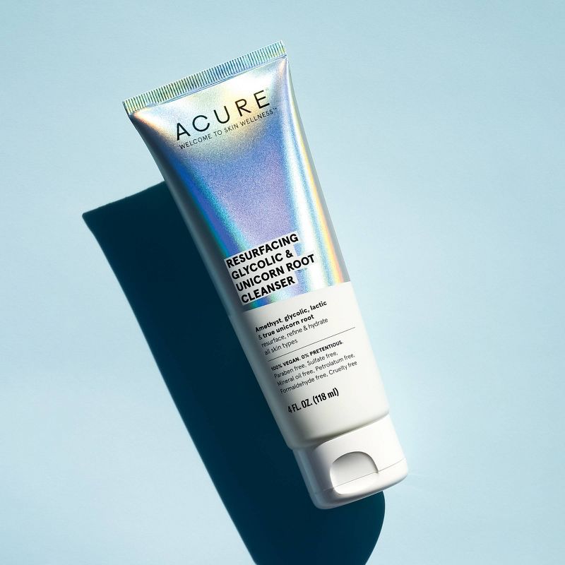 Acure Resurfacing Glycolic & Unicorn Root Cleanser - 4 fl oz