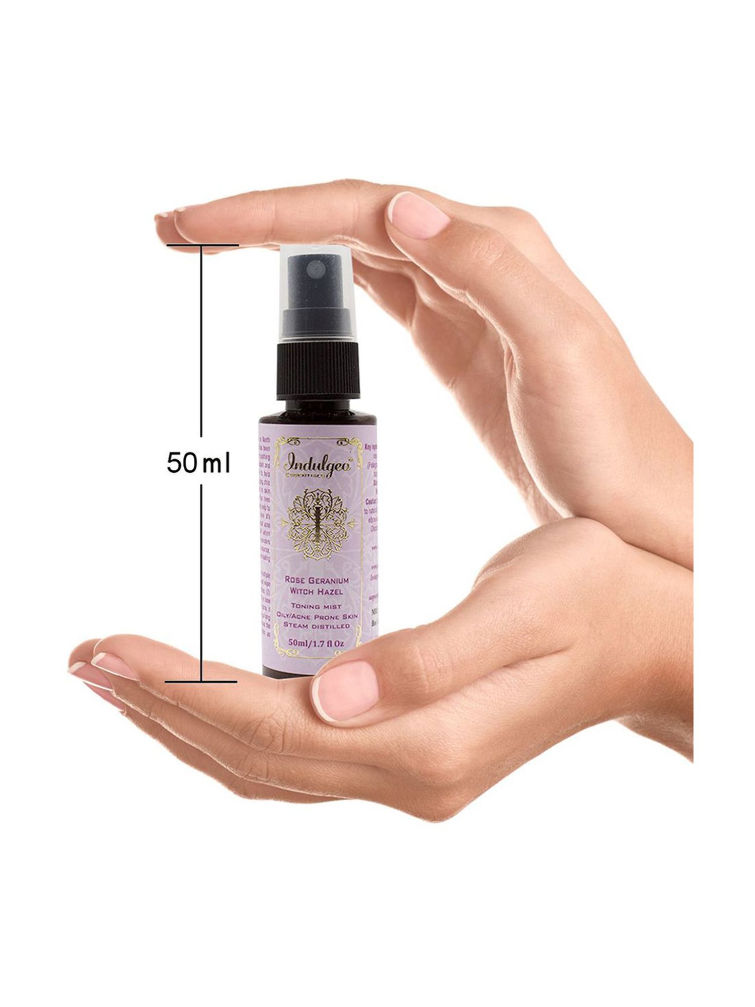 Indulgeo Essentials Rose Geranium Witch Hazel Facial Mist & Toner - 50 ml