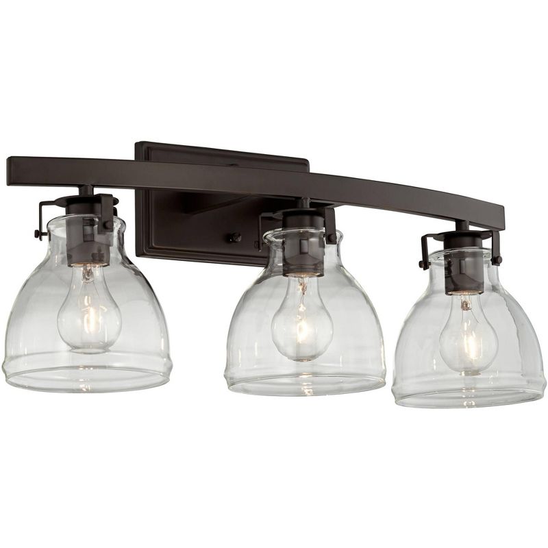 Barnes and Ivy Modern Swing Arm Wall Lamp Antique Brass Plug-In Light Fixture Taupe Fabric Bell Shade Bedroom Living Room Reading