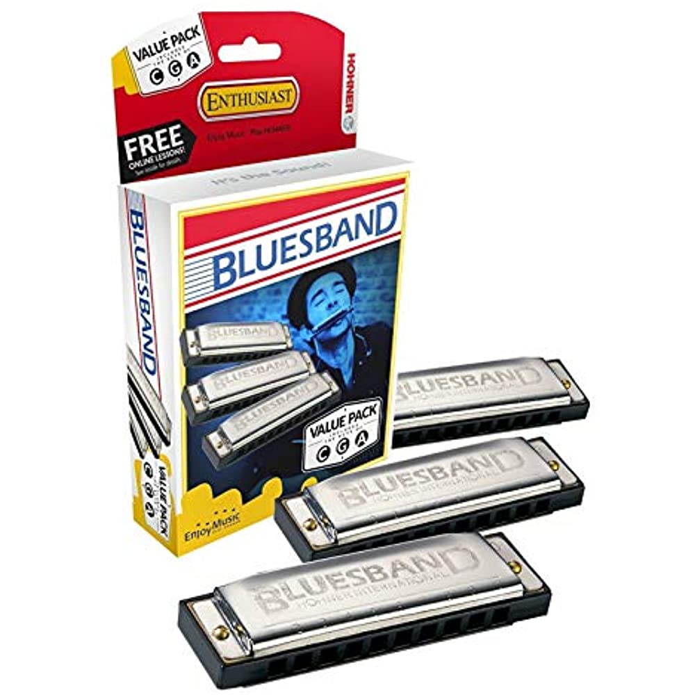 Hohner Harmonica - Bluesband Value Pack