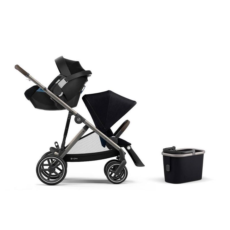 Cybex Eezy S+2 Travel System with Aton 2 Infant Car Seat - Deep Black