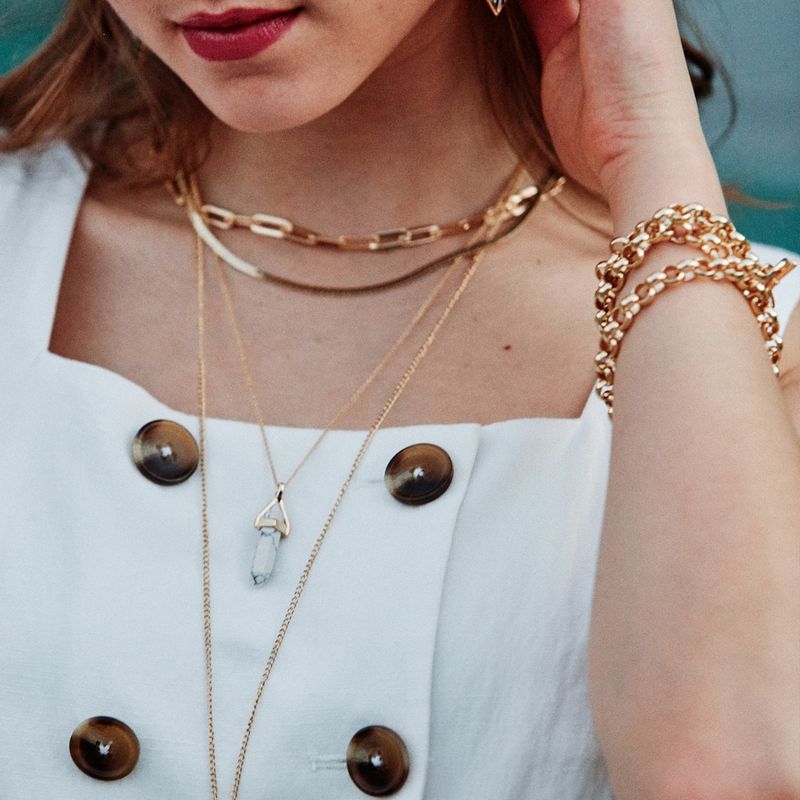 Sanctuary Project Round Chain Link Bracelet Gold