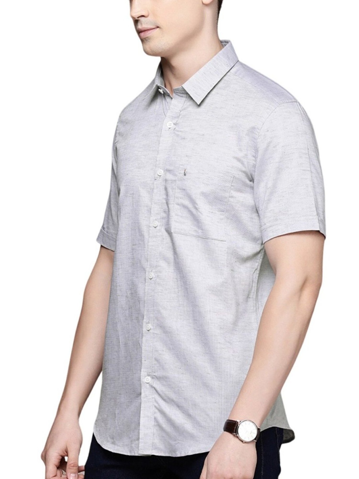 Simon Carter London Grey Slim Fit Shirt