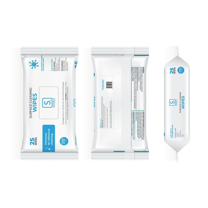 Simple Alcohol Wipes 25ct