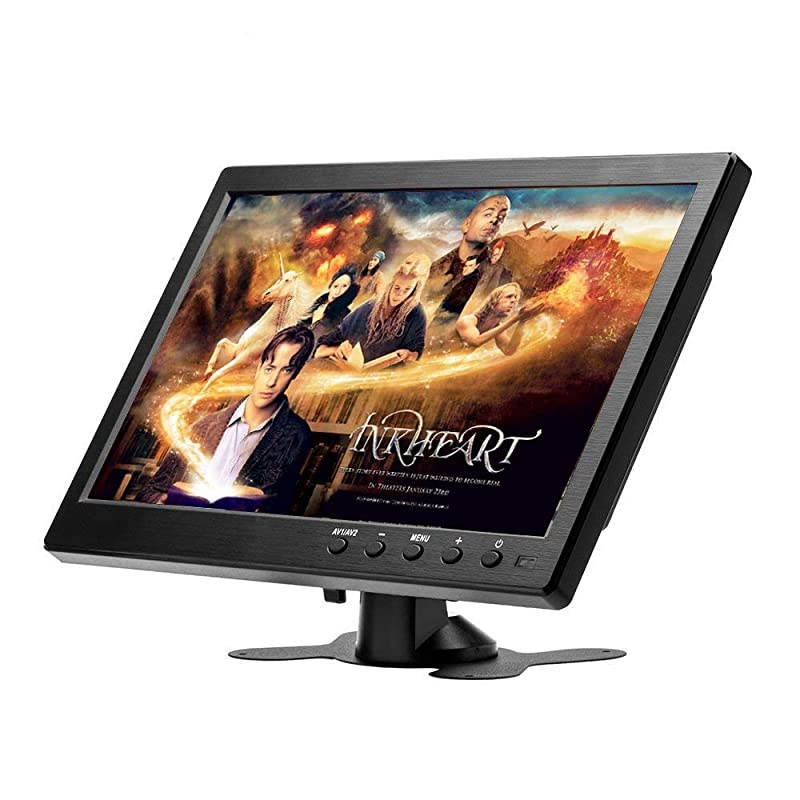 HD Monitor for Mini TV amp Car Video Player amp Computer Display TFT LCD Color Screen for Car Backup Camera amp Home Security System Built in Speaker Support BNCAVIVGAHDMI