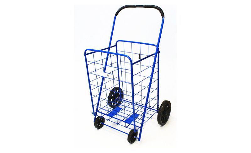 ATHome 43"X21"X3.5" Shopping Utility Storage Cart Blue