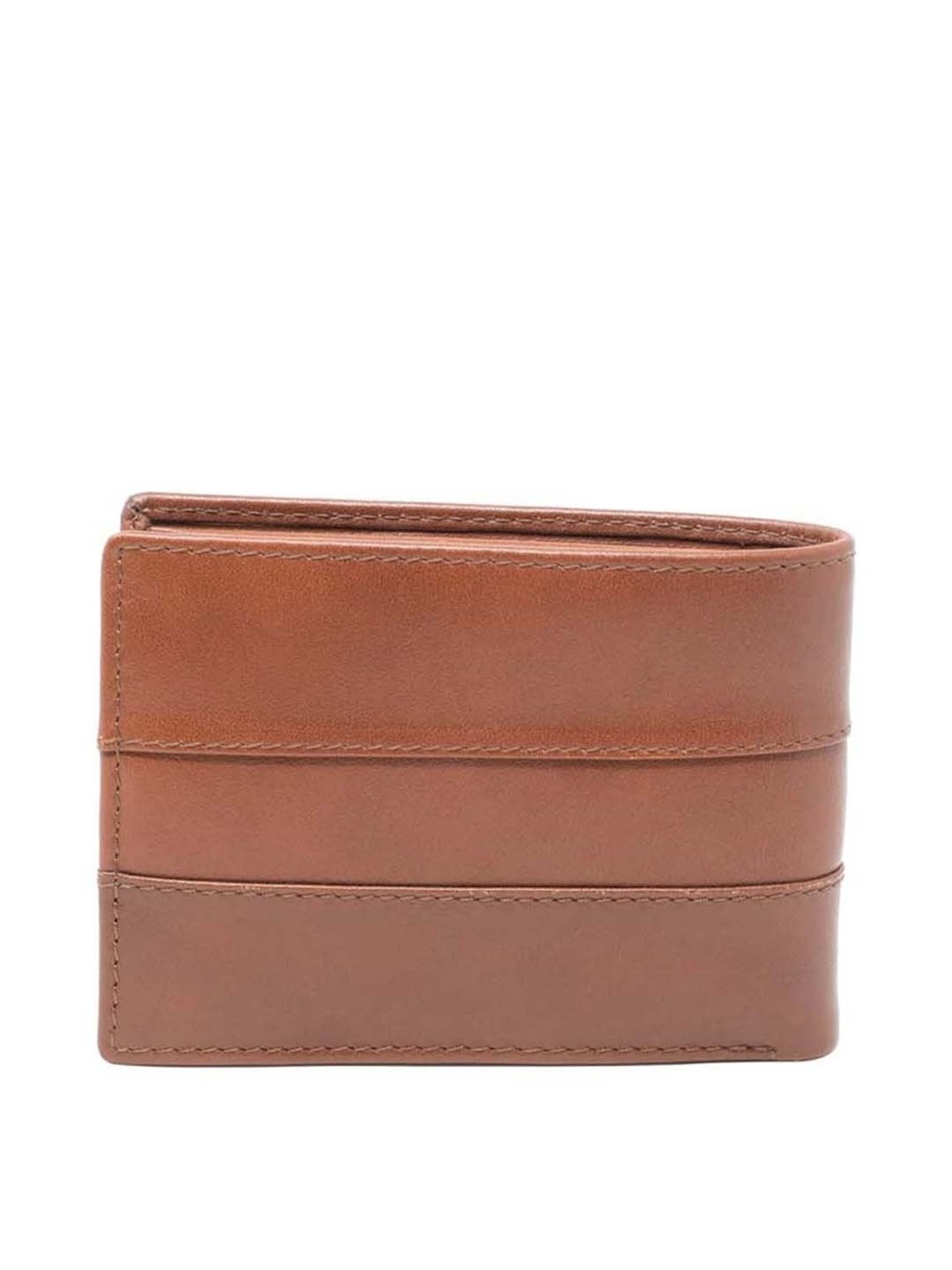 Tohl Tan Casual Leather Bi-Fold Wallet for Men