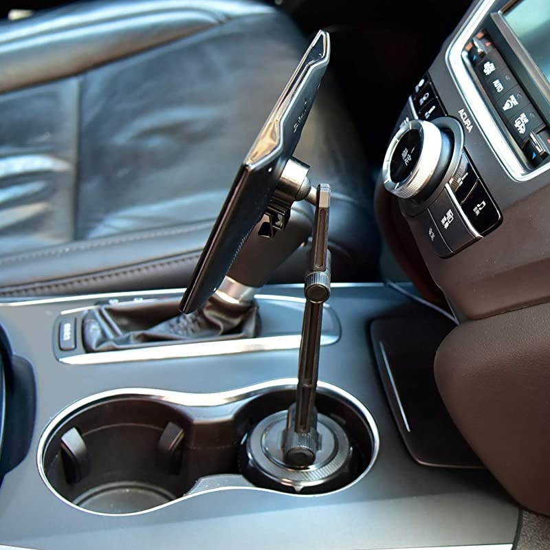 Car Mount Cup Holder with Adjustable Arm for Garmin - Replacement Cupholder Ball Mount for Garmin Nuvi Dezl Drive Drivesmart Zumo Driveassist DriveLuxe StreetPilot RV Portable Navigator