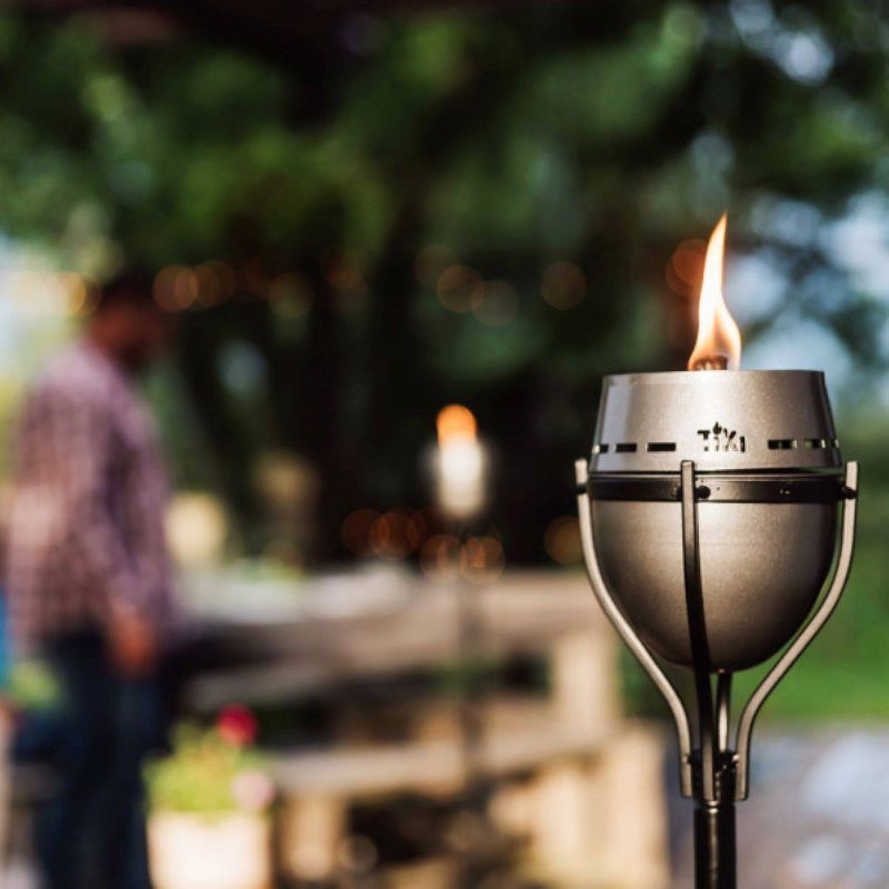 Tiki Brand 65" Island King Lanai Large Flame Torch Gunmetal Finish