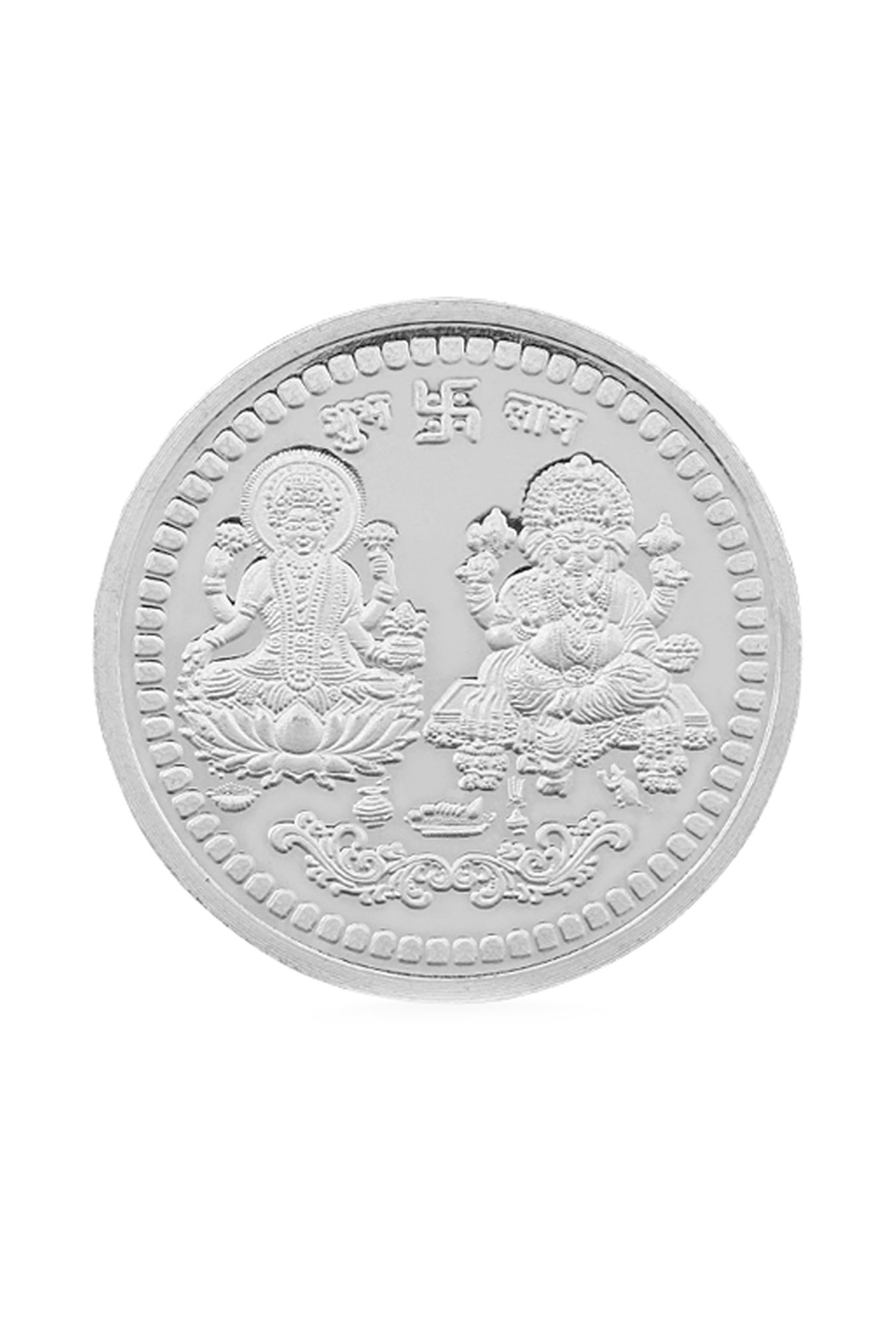 PC Jeweller Laxmi Ganesh 999 50gm Silver Coin