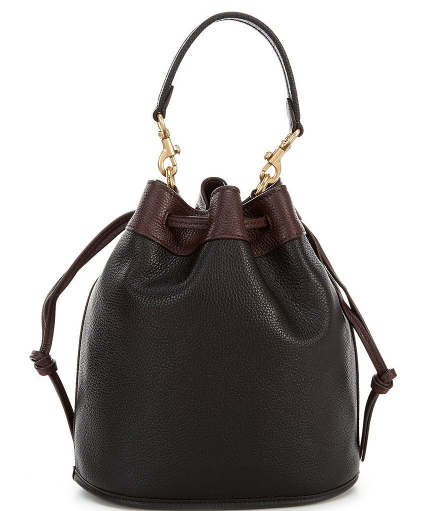 Dooney & Bourke Saffiano Collection Drawstring Bucket Bag