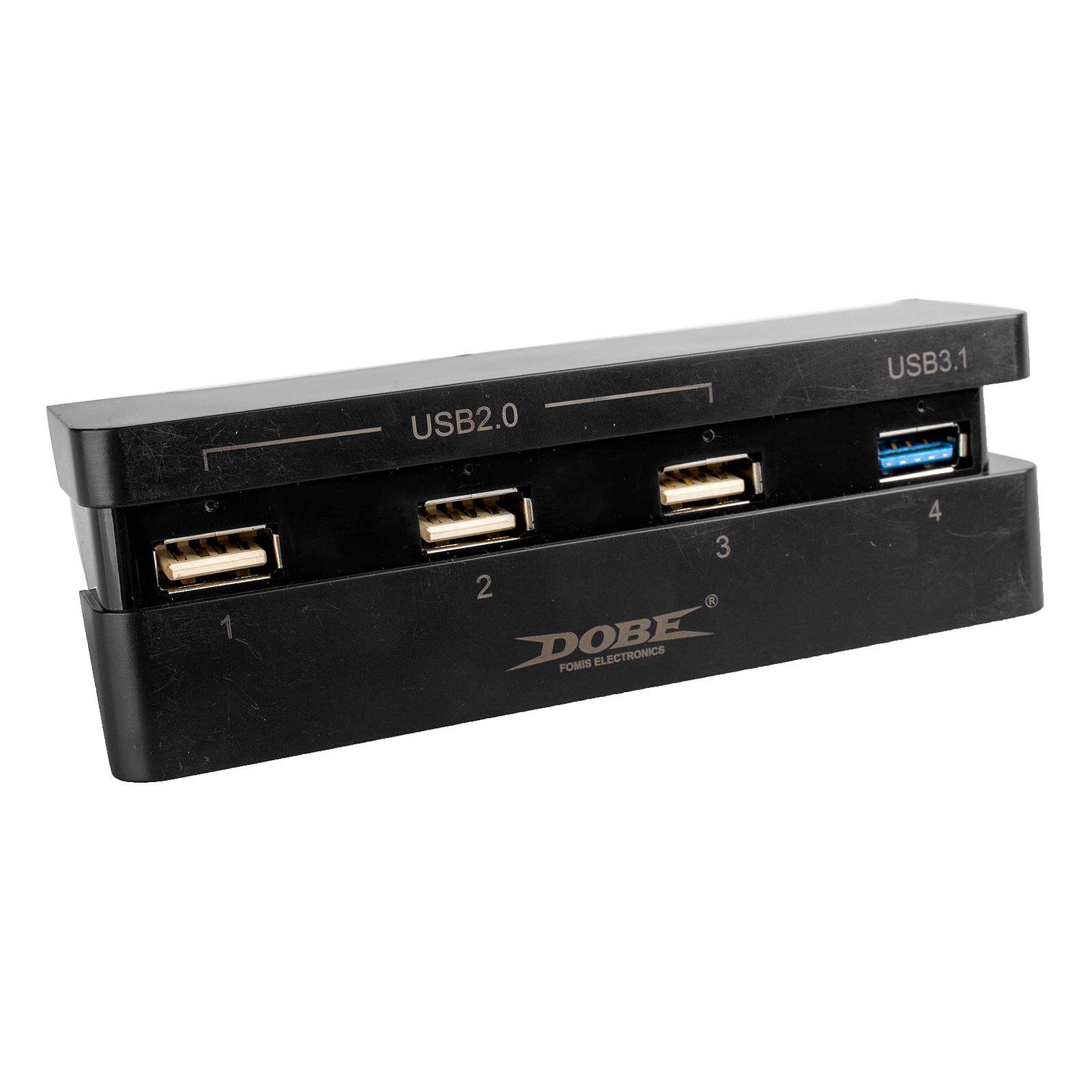 USB 3.0 2.0 4 Port Hub Adapter Expander Dock Compact for PS4 Slim Game Console
