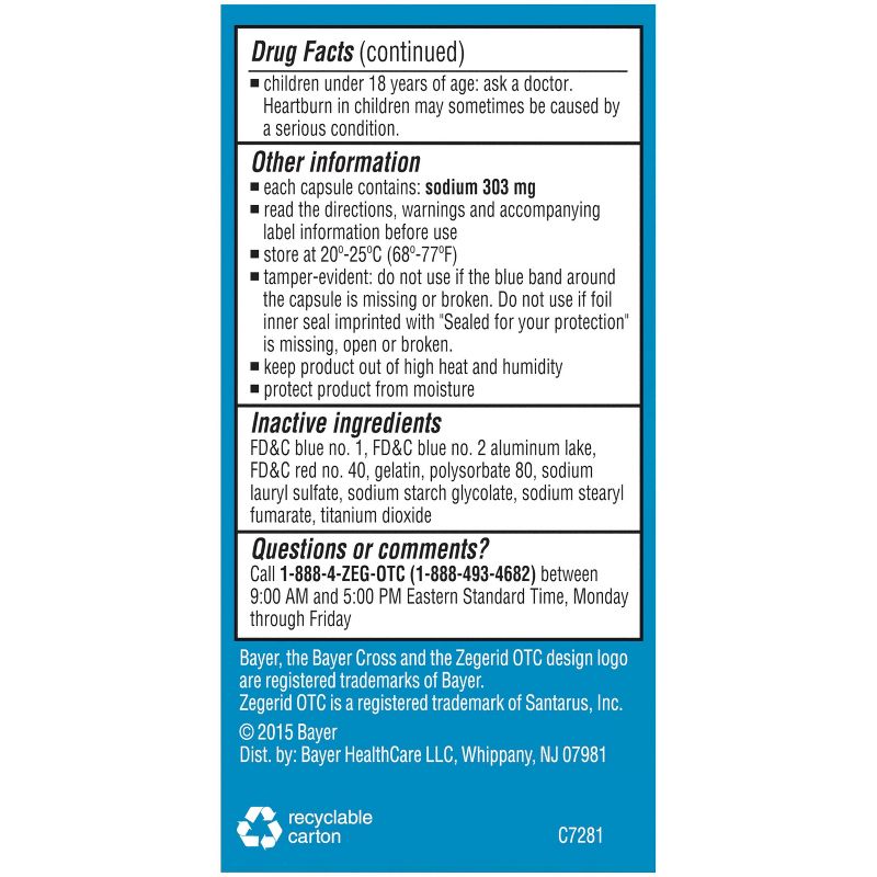 Zegerid OTC Heartburn and Acid Reduce for Frequent Heartburn Capsules - 42ct