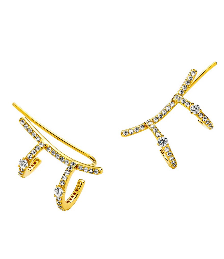 Nadri Wrap Around Ear Climber Earrings